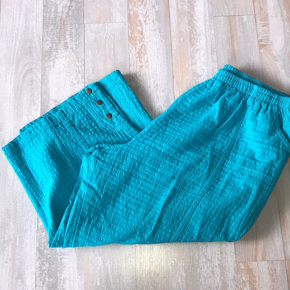 Ezze Wear Elastic Waist Capri Pants Size large